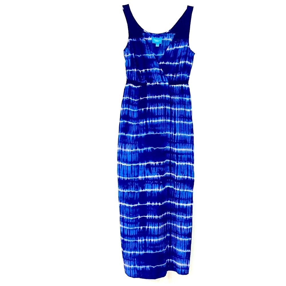 Simply Vera Vera Wang Navy Tie-Dye Maxi Dress